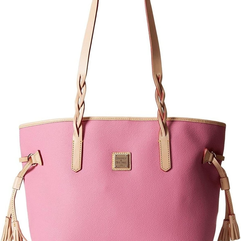 Pink leather purse